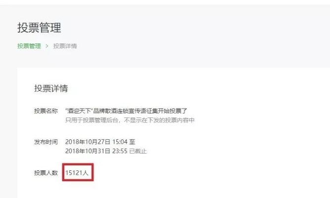 酒迎天下&ldquo;宣传用语，微信投票数据公示！_NO.01图