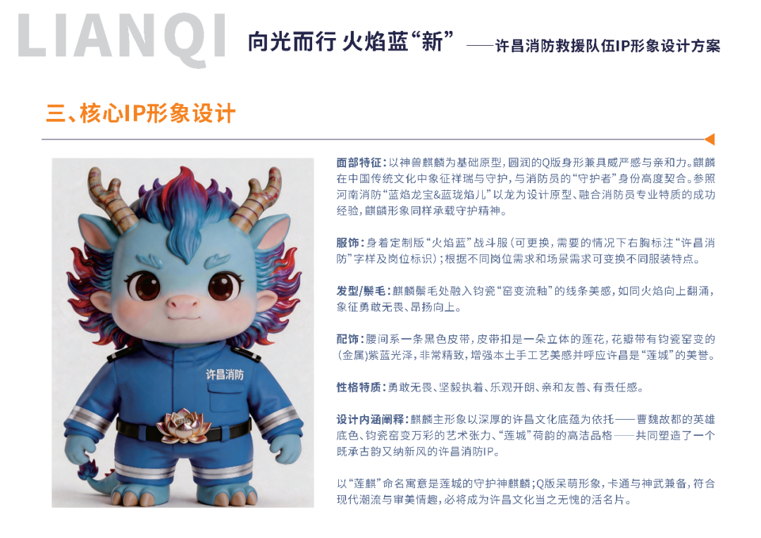 “向光而行 火焰蓝‘新’”许昌消防IP形象设计大赛获奖名单揭晓！_NO.04图