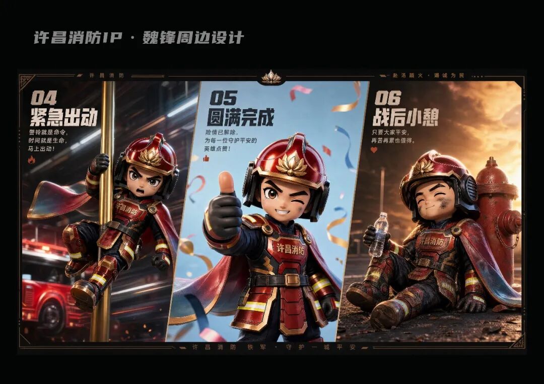 “向光而行 火焰蓝‘新’”许昌消防IP形象设计大赛获奖名单揭晓！_NO.020图