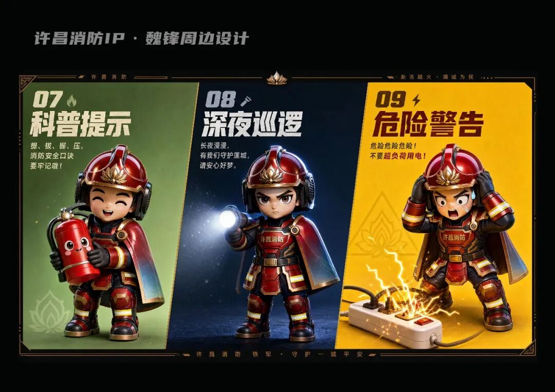 “向光而行 火焰蓝‘新’”许昌消防IP形象设计大赛获奖名单揭晓！_NO.021图