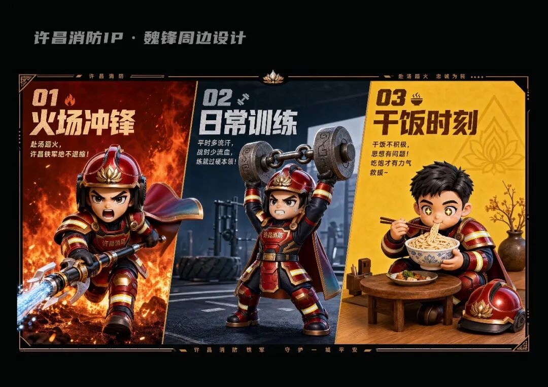 “向光而行 火焰蓝‘新’”许昌消防IP形象设计大赛获奖名单揭晓！_NO.019图
