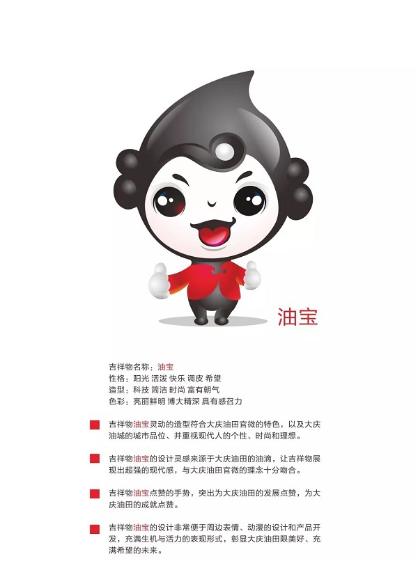 大庆油田官微卡通形象设计比赛投票_NO.03图