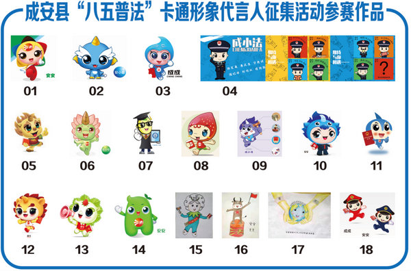 关于公布“八五”普法吉祥物获奖作品的 通知_NO.02图