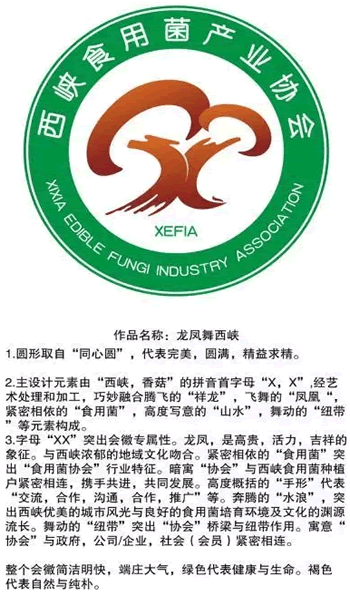 西峡香菇标志广告语暨西峡食用菌产业协会会标征集公布_NO.06图 西峡香菇标志广告语暨西峡食用菌产业协会会标征集公布_NO.06图