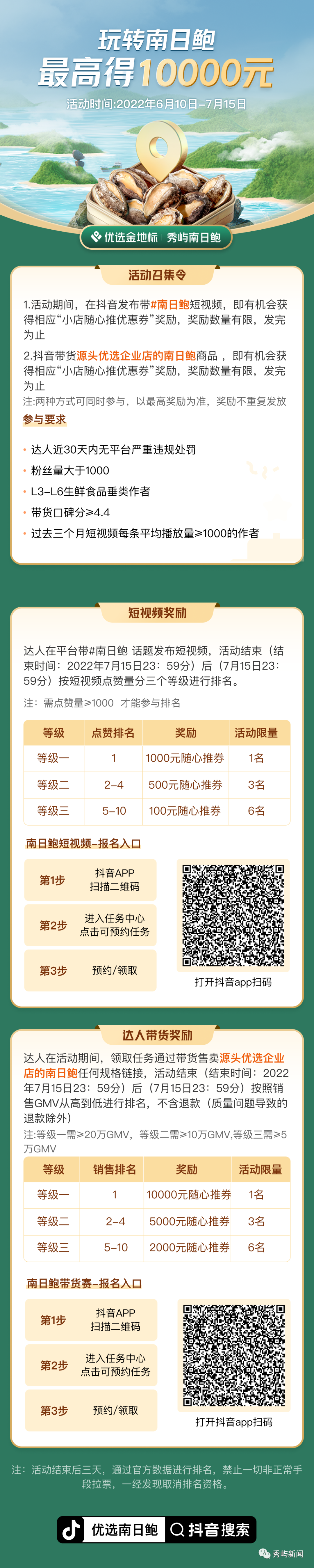 “南日鲍达人召集令!玩转南日鲍