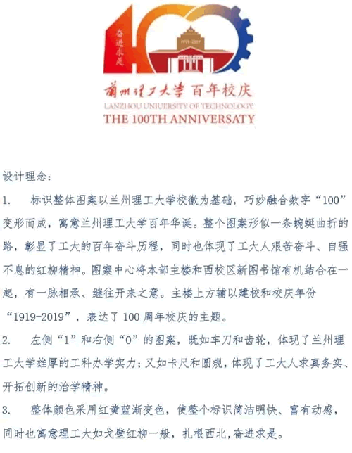 兰州理工大学百年校庆标志、宣传口号征集投票