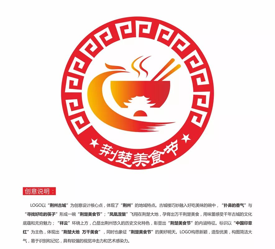 荆楚美食节视觉形象LOGO征集完毕 快来看看有你喜欢的作品吗?